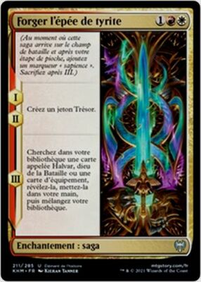 MTG Magic KHM - [x2] Forging the Tyrite Sword/Forger l'epée de tyrite, French/VF