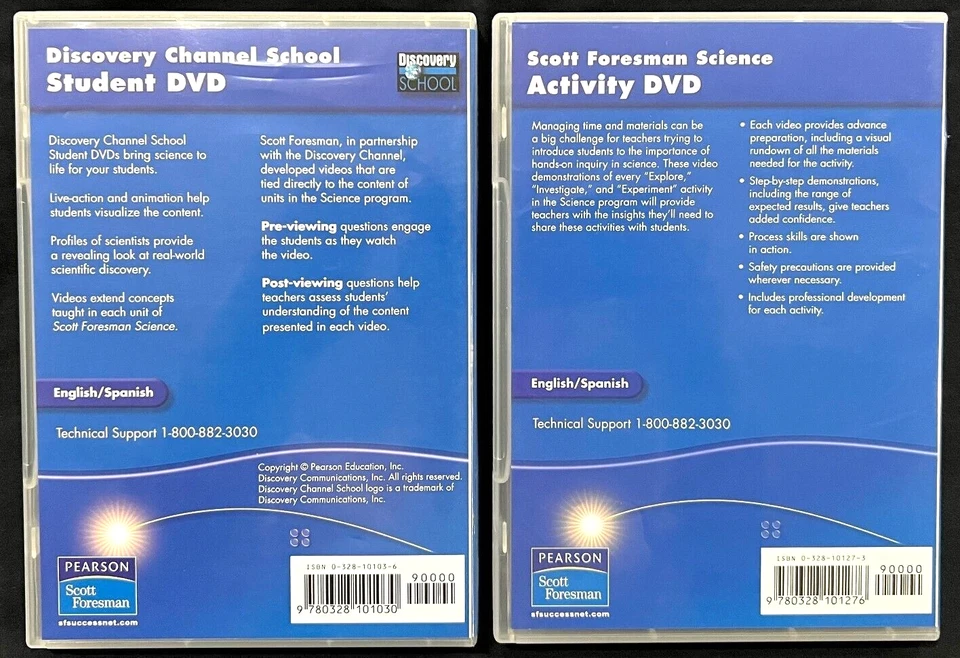 4th Grade -SCIENCE - STUDENT & ACTIVITY DVDs  (English/Spanish)  (2 DVDs) (2006) - Image 2 of 4