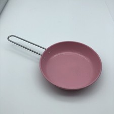 Pretend Kitchen cooking toy pink enamel skillet pan
