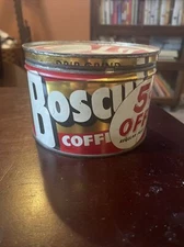 Coffee tin Can of Boscul Drip grind  Advertising vintage Coffee can with lid 