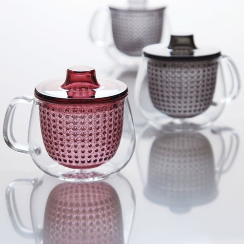Colador de taza de té KINTO UNITEA UNIMUG 350 ml vino tinto 22914 de JAPÓN - Imagen 11 de 12