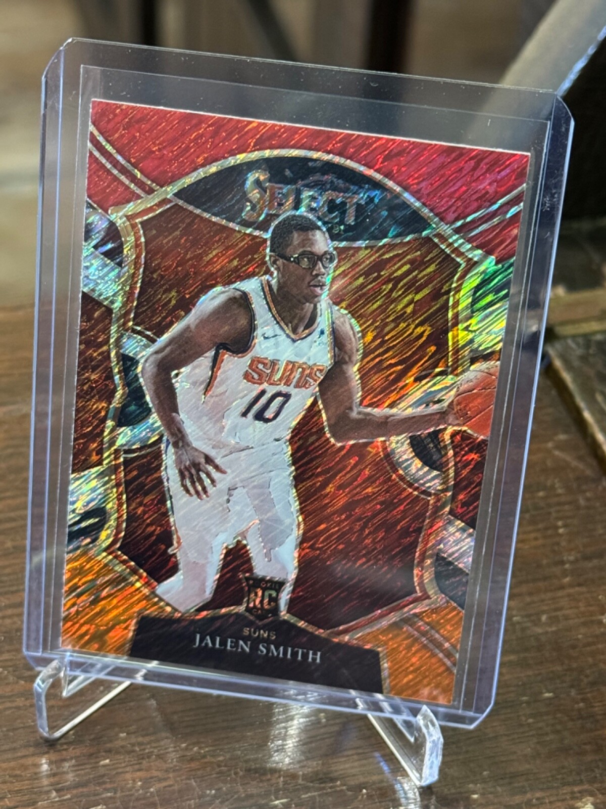 2020-21 Panini Select Jalen Smith - Concourse Red White Orange Shimmer Prizm #70