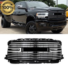 New Chrome Front Bumper Grille Grill For Ram 2500 3500 4500 5500 2019-2023 2024