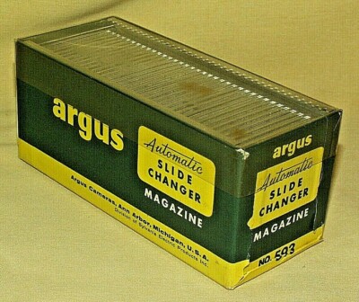 ARGUS SLIDE CHANGER AUTOMATIC MAGAZINE NO 593 CAMERA SYLVANIA ELECTRIC VINTAGE*