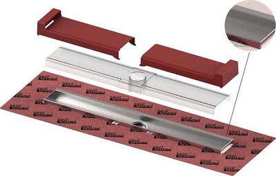 TECE Duschrinne Evo mit WFA 1000mm befestigte Seal System Di