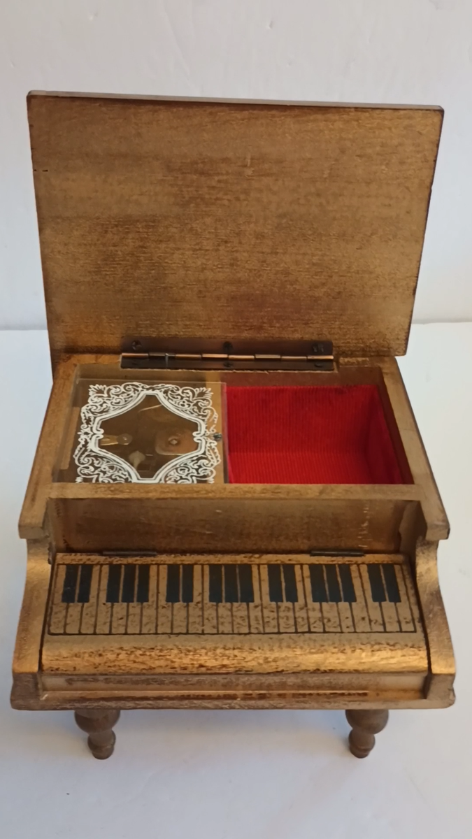 Vtg Grand Piano Italian Florentine Guild Wood Music Musical