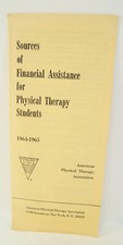 Sources of Financial Assistance for Physical Therapy Students 1964-1965 Brochure