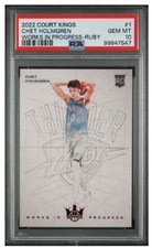 2022 Chet Holmgren Works In Progress Court Kings Ruby /149PSA 10 Thunder