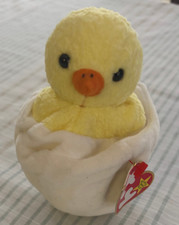 1999 Ty Beanie Baby Eggbert Chick in an Egg w/Tags