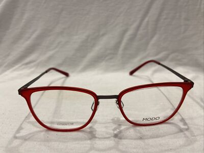Modo Titanium 4073 50-19-140  Red Eyeglasses Frames