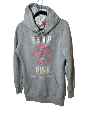 RSVP Victoria Secret Long Hoodie Rare Phi Beta Pinka SZ Small