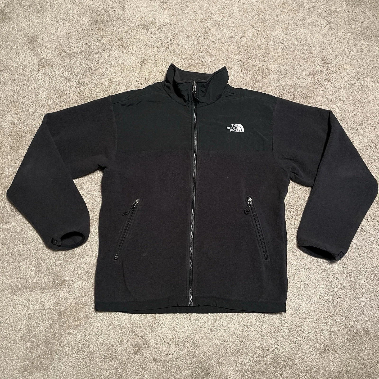 The North Face Denali Fleece Jacket M Black Zip Midweight Unisex Adults