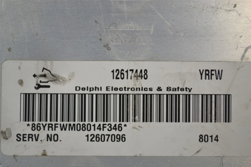 Unidad de control del motor 12607096 GMC CHEVY Cadillac 2006-08 ECU ECM OEM 16B1 750 B37 Foto 3 de 4
