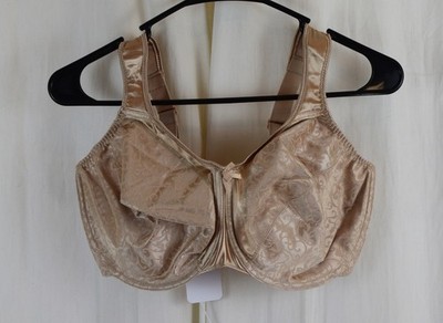 Bali Womens Minimizer Bra Satin Tracings Underwire Beige Size 38DDD