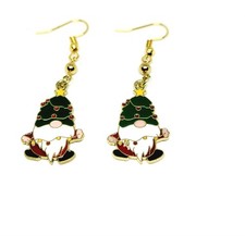 Christmas Gnome Dangle Drop Earrings