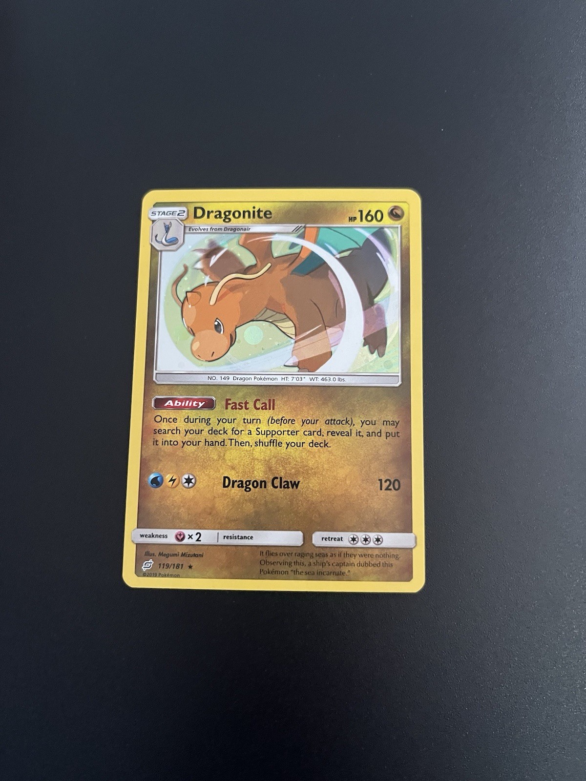 Dragonite 119/181 Sm-Team Up Holo