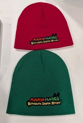 Lot Of 2 Bowser's Inside Story Promo Beanies Mario Luigi Red Green DS Nintendo 