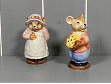 Vintage 1982 Royal Doulton Brambly Hedge Lord Woodmouse & Lady Woodmouse 