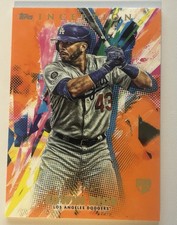 2020 Topps Inception Edwin Rios #14 Orange /50 SN, Dodgers