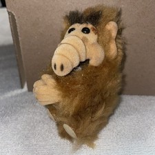 Vintage 1987 Russ ALF The Alien 3.5 Fuzzy Plush Clip On Pencil Hugger