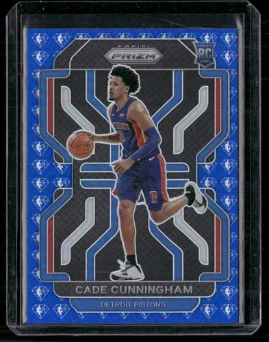 Cade Cunningham Rookie 2021-22 Panini Prizm Blue Detroit Pistons #282