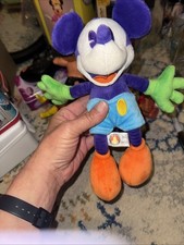 MULTI-COLORED MICKEY MOUSE PLUSH WALT DISNEY World Color block