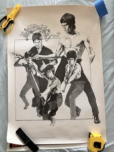 Bruce Lee Original Art Poster