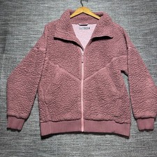 Prana Jacket Women's M Brandy Pink Fleece Full Zip Permafrost W23190888