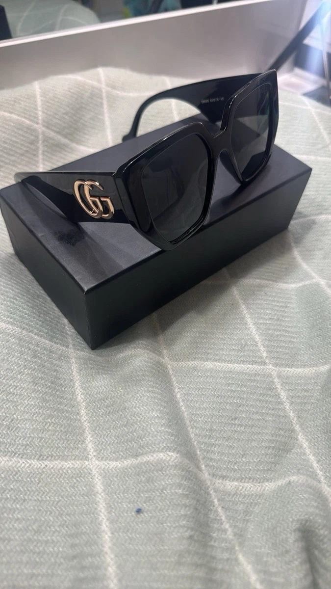 Gucci Oversized Black Sunglasses for Women for sale | eBay