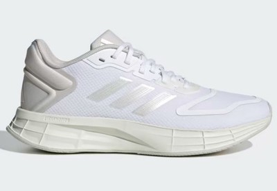 Adidas Duramo SL 2.0 White Zero Metallic Grey Low Top Athletic Sneakers