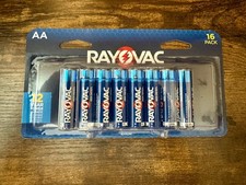 Rayovac High Energy AA Batteries 16 Pack Alkaline Double A 1.5V New Sealed