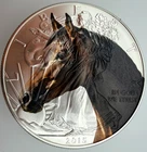 Horses / Horse Love - American Silver Eagle 1oz .999 Silver Dollar Coin