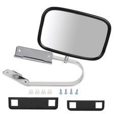 Chrome Tow Manual Stainless Steel Side View Mirror For Ford Series Truck 5.8l V8