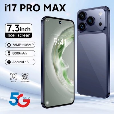 SMARTPHONE i17 PRO MAX 6GB RAM 128GB MEMORIA ANDROID IOS FACE ID Display 6,9''