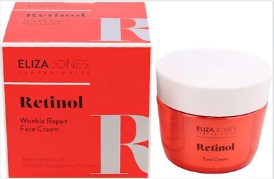 Eliza Jones Face Retinol Cream 50 ml, Intensive Moisturising, Wrinkle Prevention
