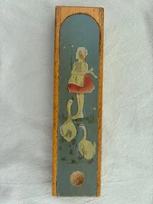 älterer Holz Griffelkasten Griffeldose bemalt Sammler