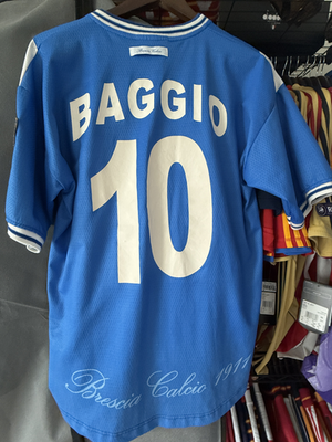 Authentic Roberto Baggio 2000-2001 Brescia Garman Jersey/Large