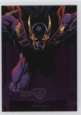 2024 Skybox Marvel Metal Universe Avengers Purple 81/199 Nighthawk #63 k0q