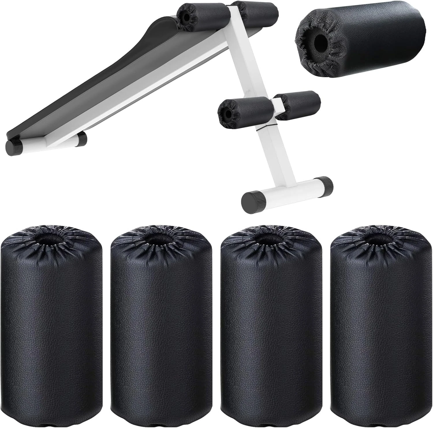4 Pack Foam Roller Pads 8x3.5x0.8 In Replacement for Weight Bench & Gym Equipmen
Opens in a new wind