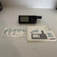 Garmin GPS III 3 PLUS Handheld Hiking GPS Navigation Personal Navigator-Tested!