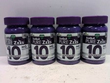 4PK Vicks ZzzQuil Pure Zzzs Advanced 10 MG  42 Gummies Each Berry  EXP 07/26 