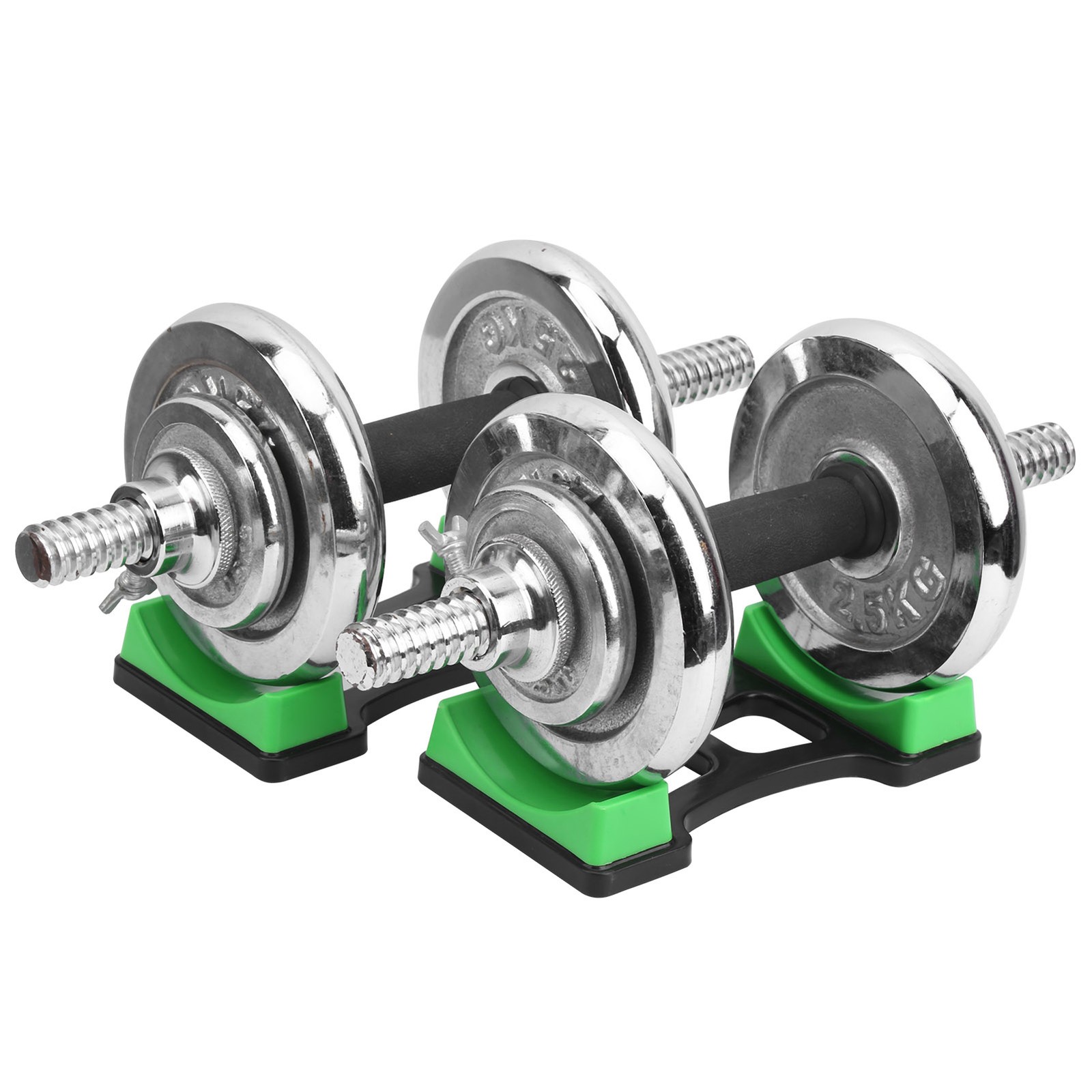1 Paio Supporto Manubri Supporto Stabile Impedisci Rotolamento Manubri Rack per YGDY foto 5