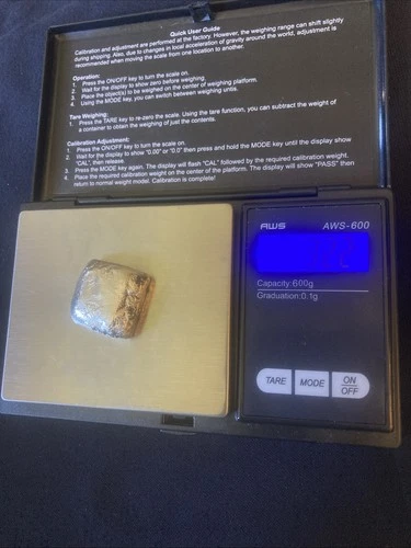 32.2 Grams .925 Fine Sterling Silver Bullion Hand Poured Ingot Bar