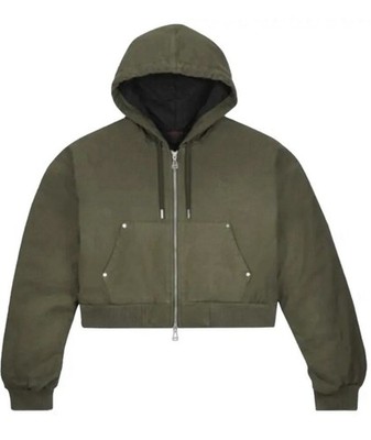 Women's Jordan x Travis Scott Hooded Canvas Jacket Size Small