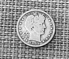 1899 S Barber Quarter 25C GREAT 90% SILVER COIN! VG+ #A52