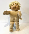 CABBAGE PATCH KIDS VINTAGE DOLL BLONDE HAIR BLUE EYES DIMPLES 1986 OK COLECO