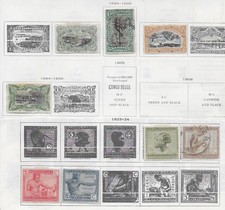 8 Congo Stamps from Quality Old Antique Album 1894-1924
