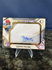 2025 Diamond Icons Autograph Preeminent Pieces Yadier Molina Leather Cleat /5.