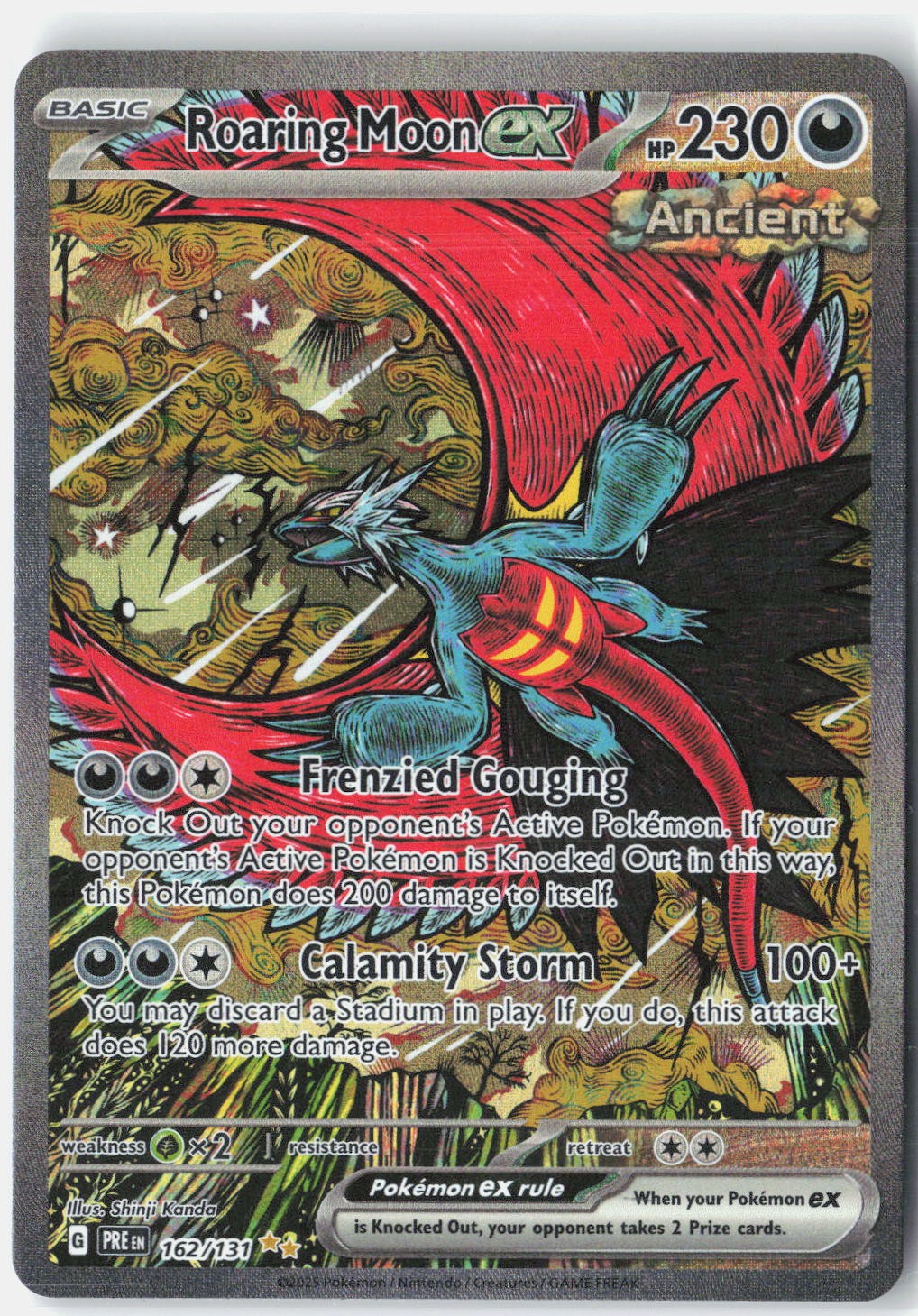 Roaring Moon ex SV: Prismatic Evolutions 162/131 Pokemon Card Holo