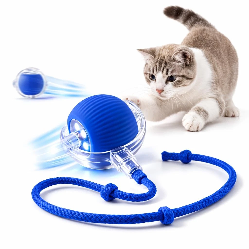 ® Smart Interactive Dog Ball – Automatic Rolling Pet Toy, Quiet Self-Moving B...